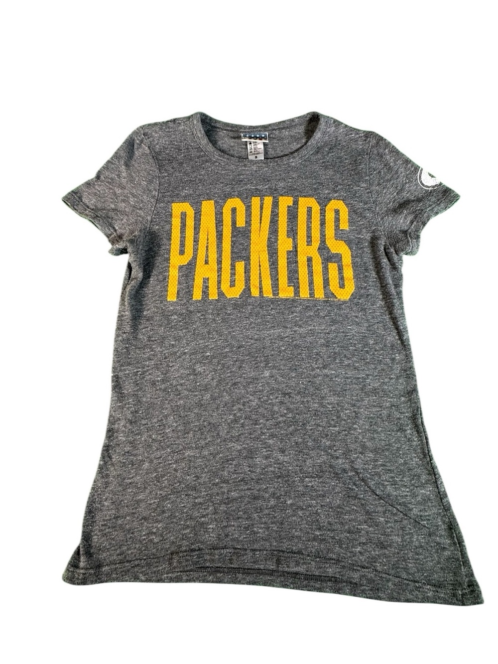 Green Bay Packers Junk Food Women’s Small Gray T Shirt NFL Vintage Style Tee
